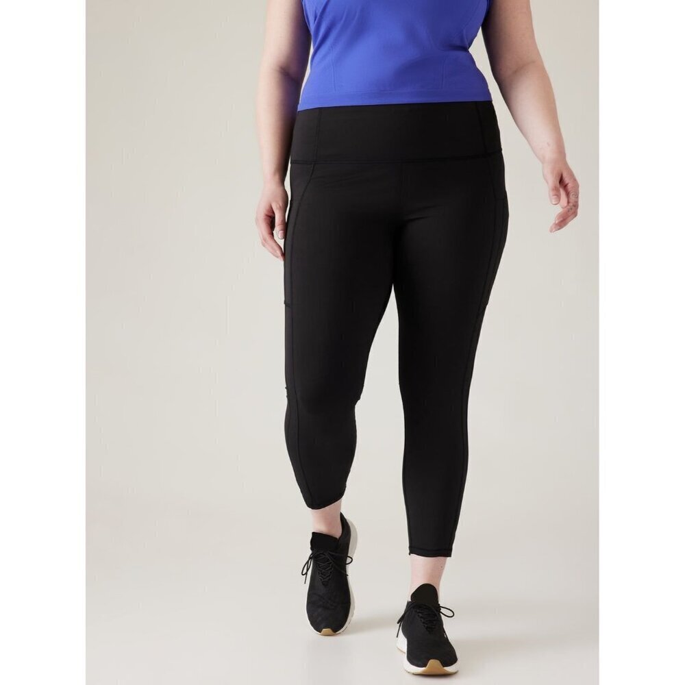 Athleta Ultimate Stash Leggings in Black Size 2X